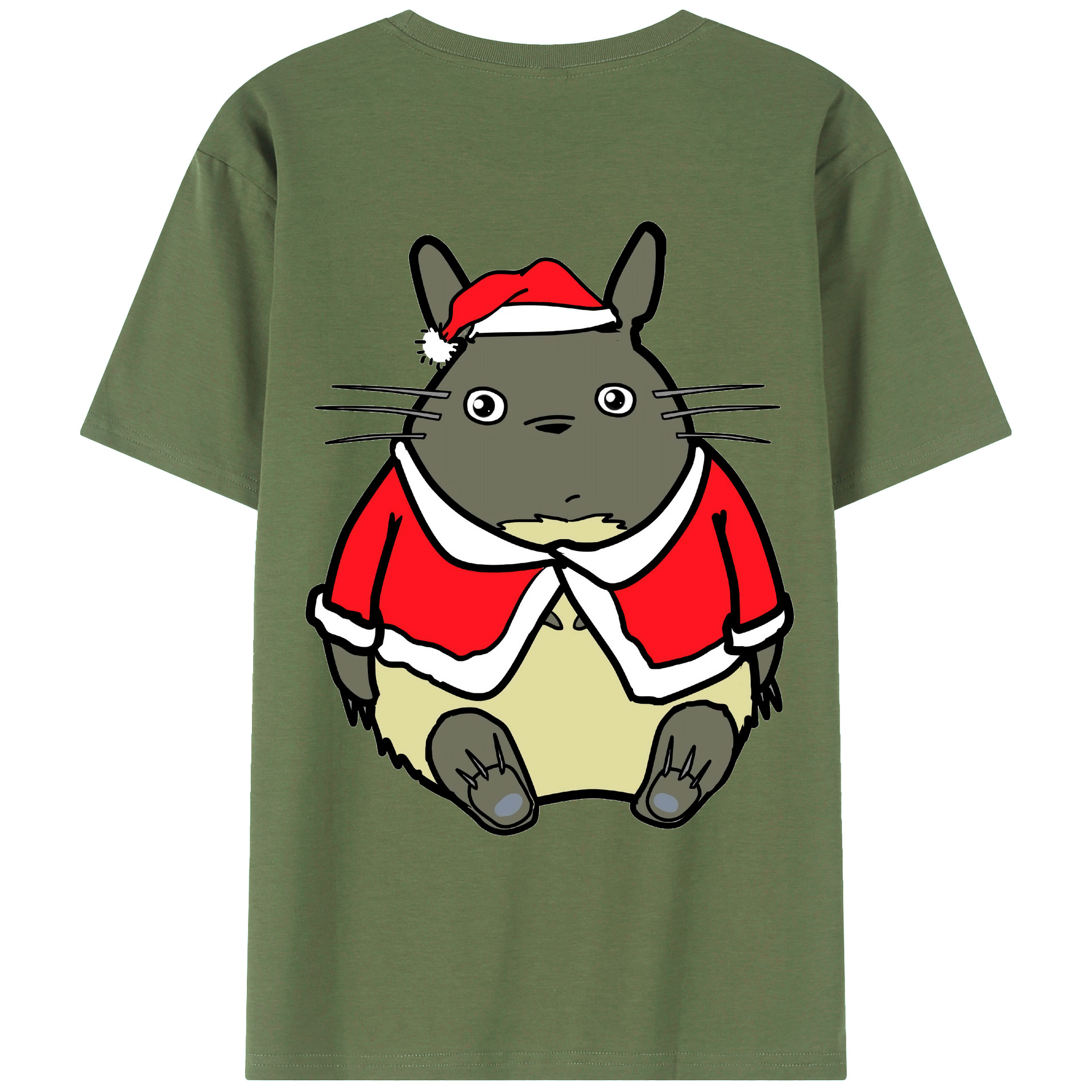 （画像用） となりのトトロ 草壁メイ 草壁サツキ My Neighbor Totoro Satsuki Kusakabe Mei Kusakabe 綿100％ メンズ半袖Tシャツ（バックプリント） 通気性